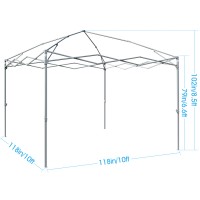 Upgraded Quictent 10x10 EZ Pop Up Canopy Party Tent Instant Gazebo with 4 Sidewalls and Mesh Windows 100% Waterproof (Pink)   